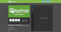 Desktop Screenshot of live.newpointe.org
