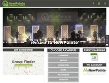 Tablet Screenshot of newpointe.org